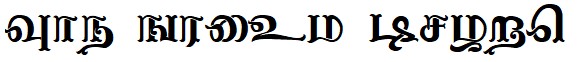 tamil Font Image